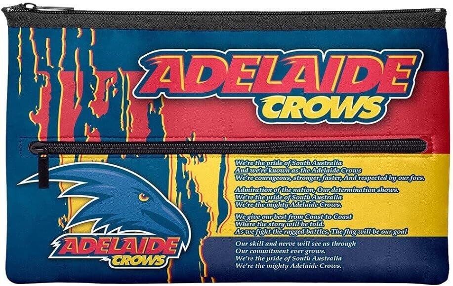 AFL Pencil Case - Adelaide Crows - School - Work - Large - Team Song - Image 2