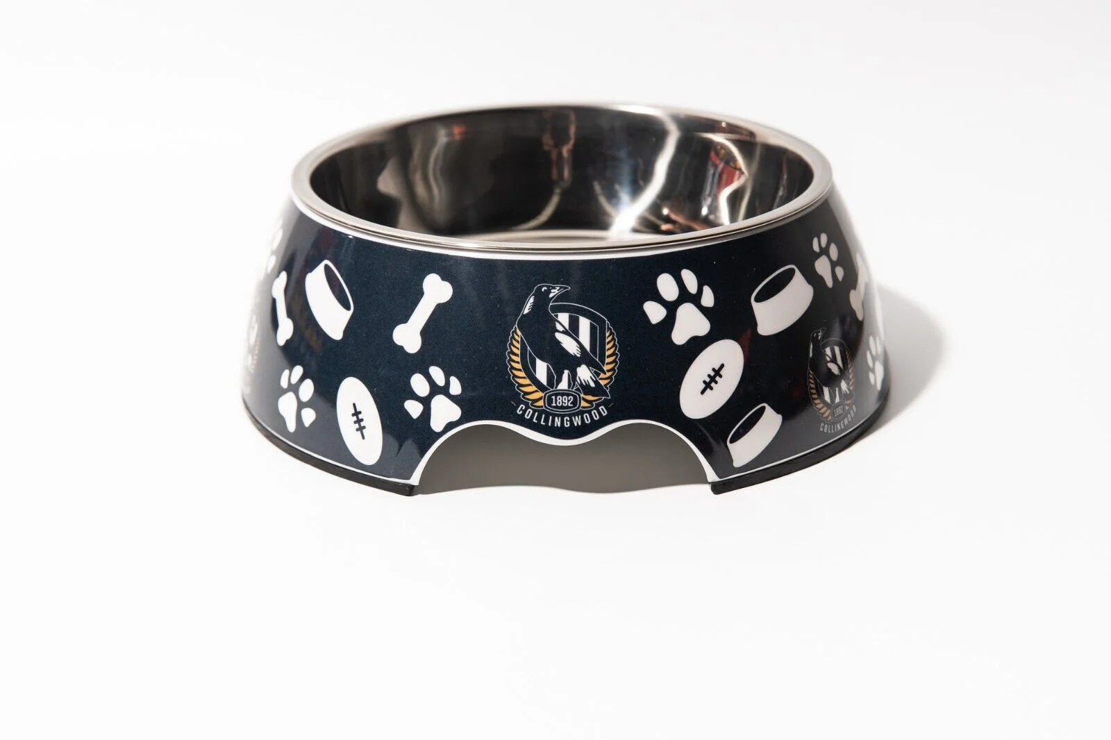 AFL Pet Bowl - Collingwood Magpies - Food Water - Dog Cat - Image 2