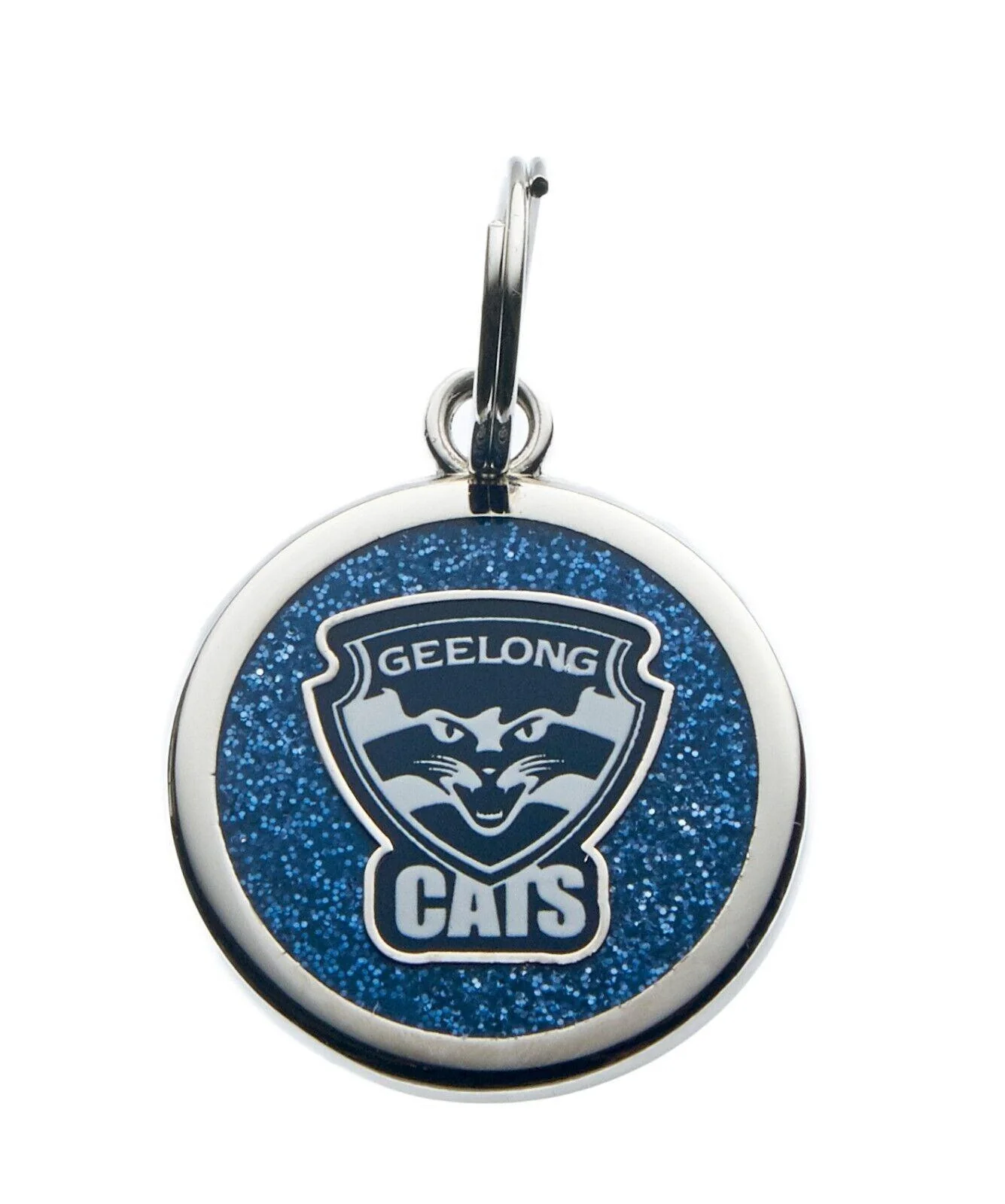 AFL Pet ID Tag - Geelong Cats - Engravable - 25mm diameter - Image 2