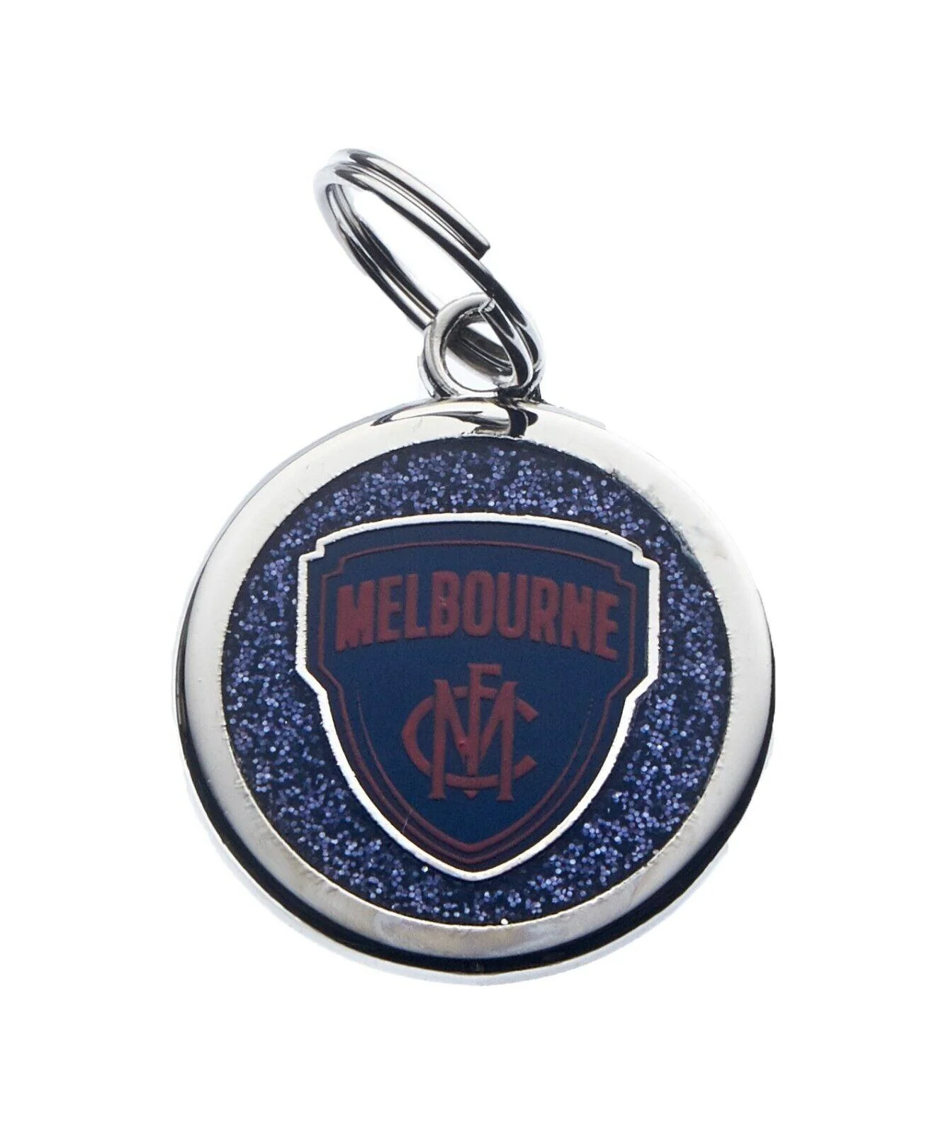 AFL Pet ID Tag - Melbourne Demons - Engravable - 25mm diameter - Image 2