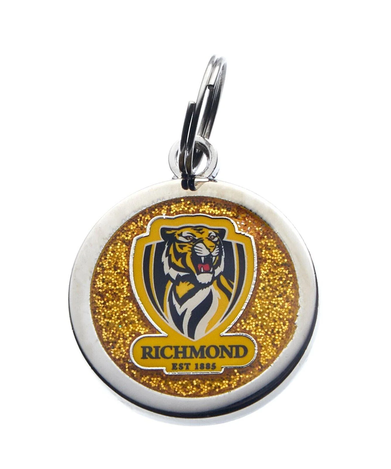 AFL Pet ID Tag - Richmond Tigers - Engravable - 25mm diameter - Image 2