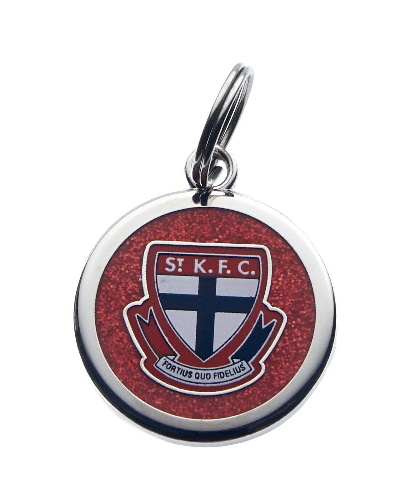AFL Pet ID Tag - St Kilda Saints - Engravable - 25mm diameter - Image 2