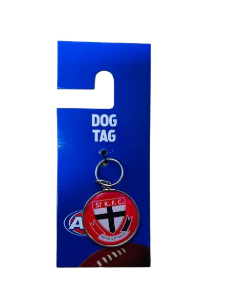AFL Pet ID Tag - St Kilda Saints - Engravable - 30mm diameter - Image 2