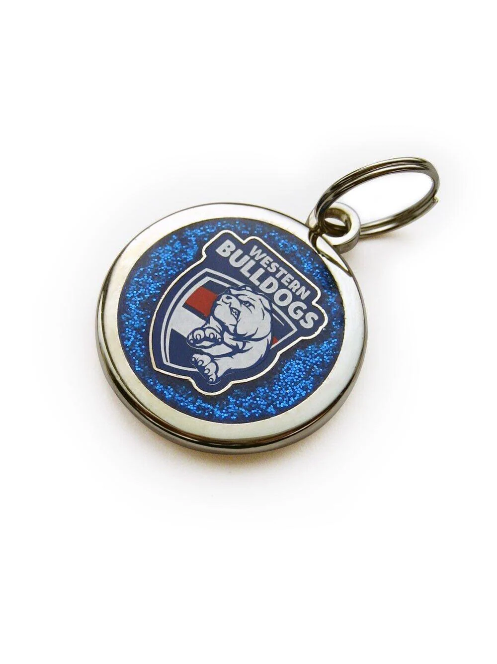 AFL Pet ID Tag - Western Bulldogs - Engravable - 25mm diameter - Image 2