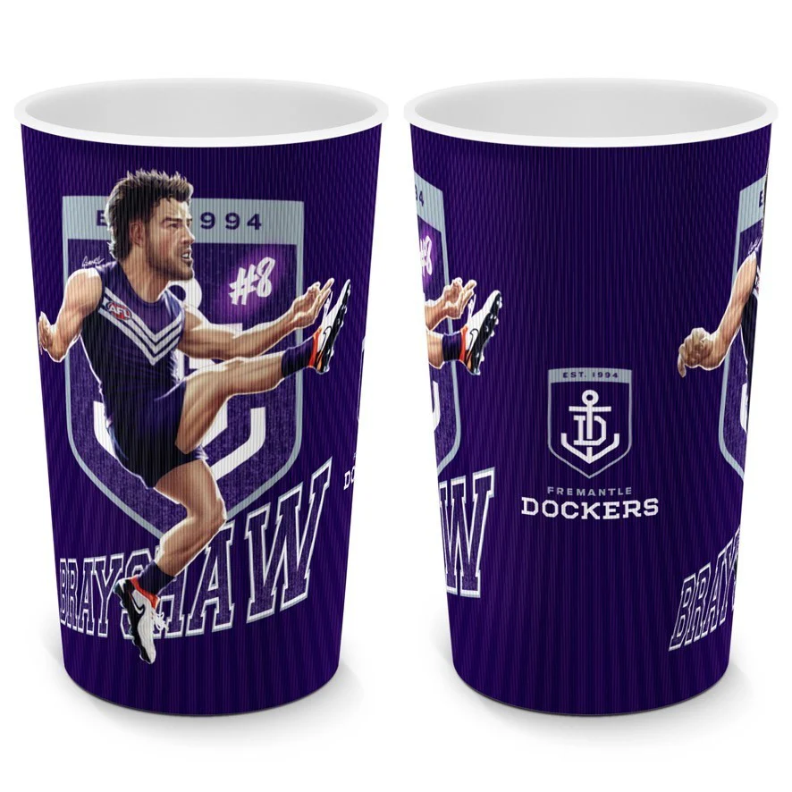AFL Player Lenticular Tumbler - Andrew Brayshaw - Fremantle Dockers - Cup