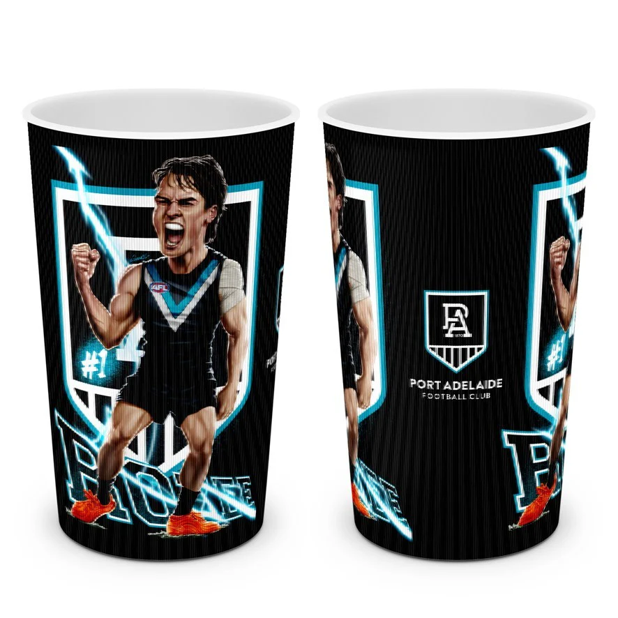 AFL Player Lenticular Tumbler - Connor Rozee - Port Adelaide Power - Cup - Image 2