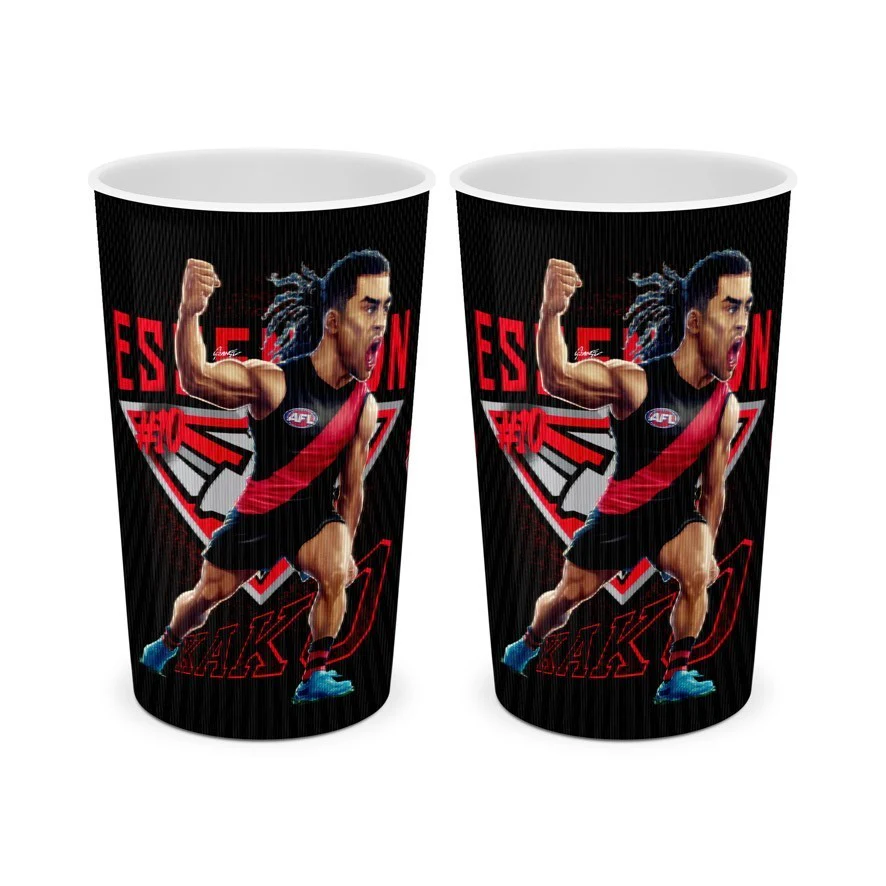 AFL Player Lenticular Tumbler - Isaac Kako - Essendon Bombers - Cup