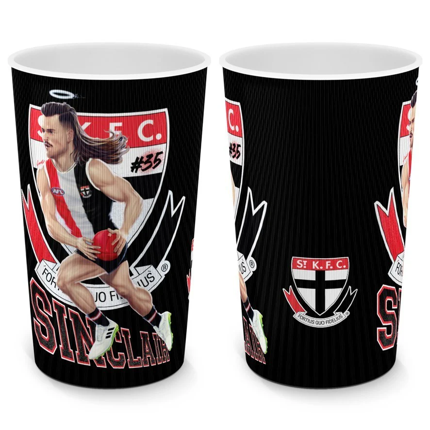 AFL Player Lenticular Tumbler - Jack Sinclair - St Kilda Saints - Cup