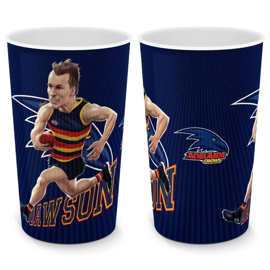 AFL Player Lenticular Tumbler - Jordan Dawson - Adelaide Crows - Cup