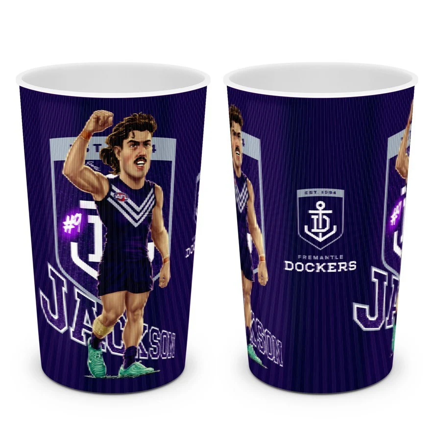 AFL Player Lenticular Tumbler - Luke Jackson - Fremantle Dockers - Cup