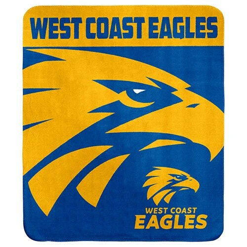 AFL Polar Fleece Blanket - West Coast Eagles - 150x130cm - Throw Rug - Image 2