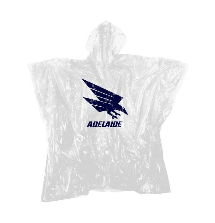 AFL Poncho - Adelaide Crows - Plastic Rain Coat - OSFM