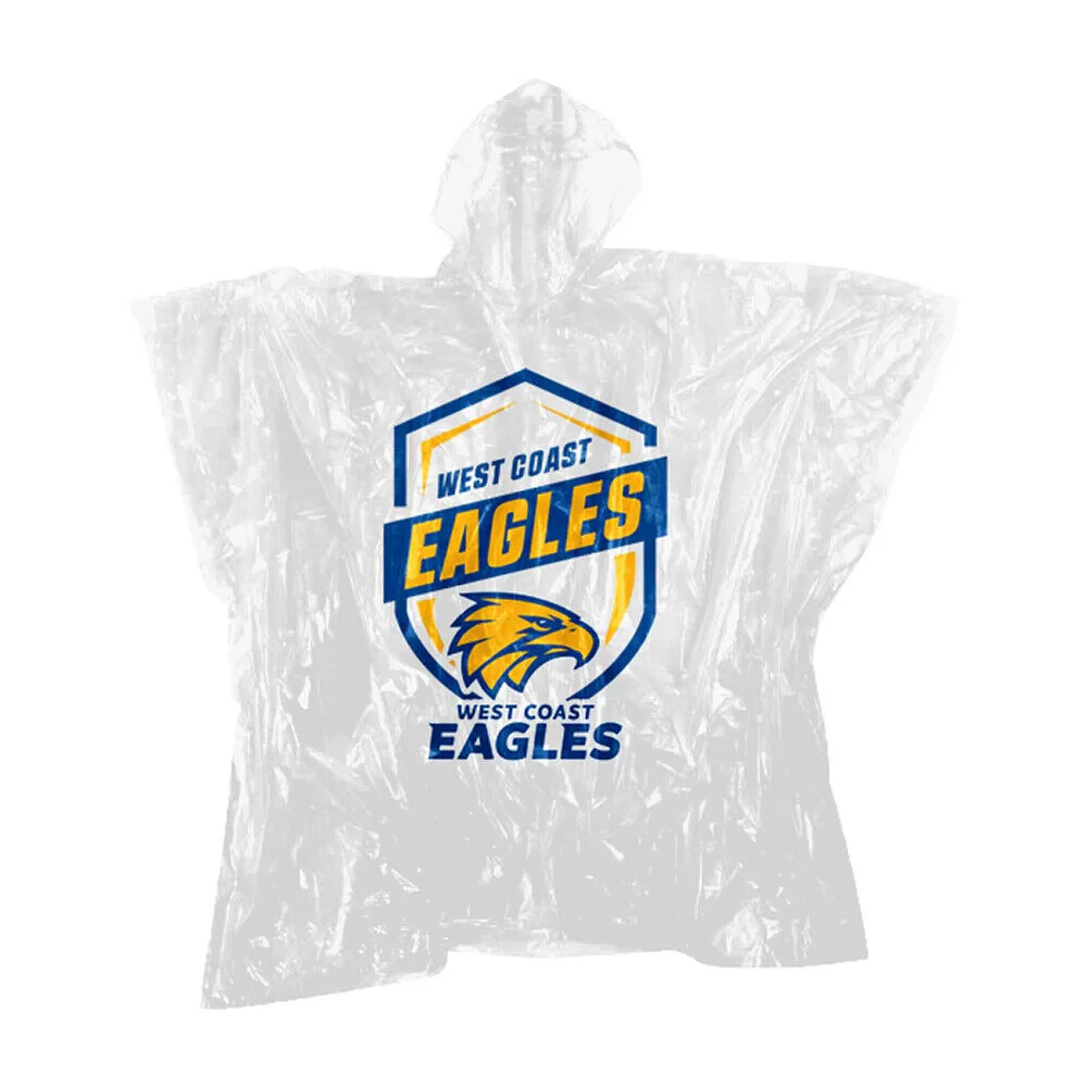 AFL Poncho - West Coast Eagles - Plastic Rain Coat - OSFM - Image 2