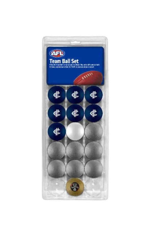 AFL Pool Snooker Billiards 16 Ball Full Set - Team Vs Colour - Carlton Blues - Image 2