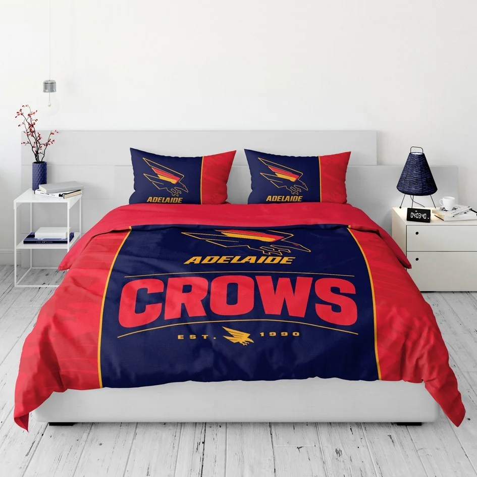 AFL Quilt Cover Set - Adelaide Crows - Doona Cover - Pillowcases - Image 2