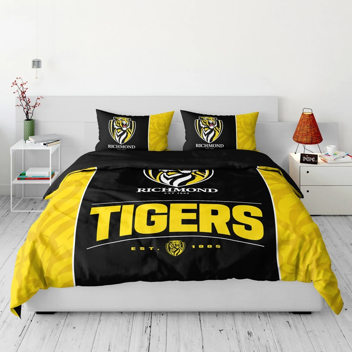 AFL Quilt Cover Set - Richmond Tigers - Doona Cover - Pillowcases - Image 2