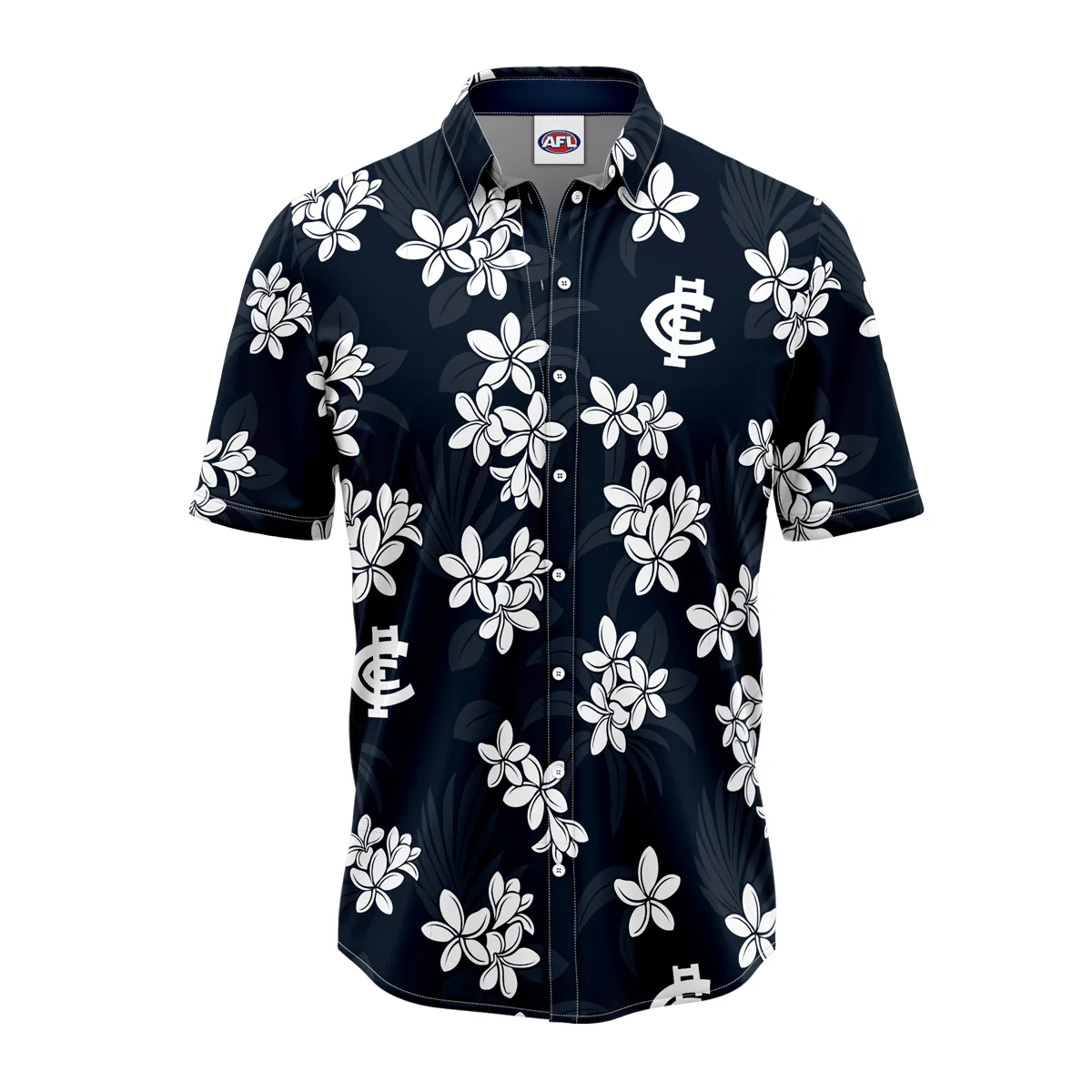 AFL 'Reef' Hawaiian Shirt - Carlton Blues - Adult - Mens