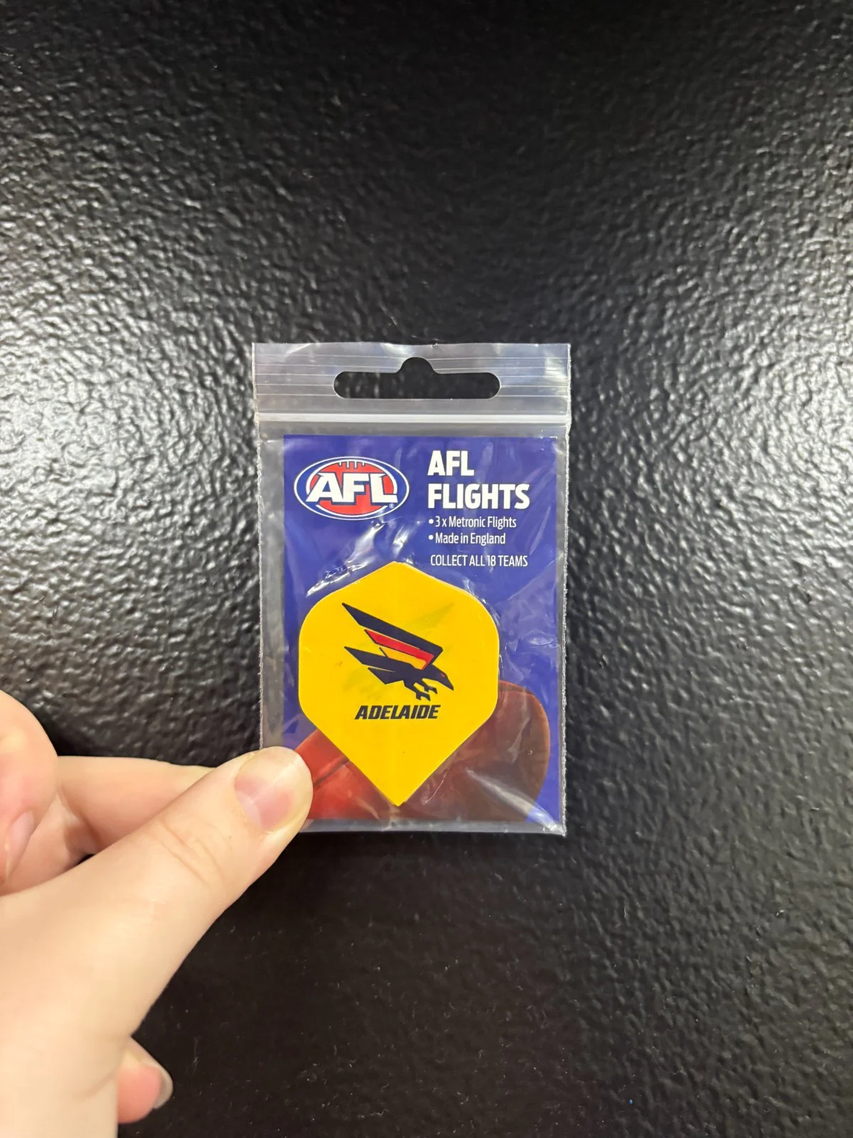 AFL Replacement Dart Flights - Set Of 3 - Adelaide Crows - Darts
