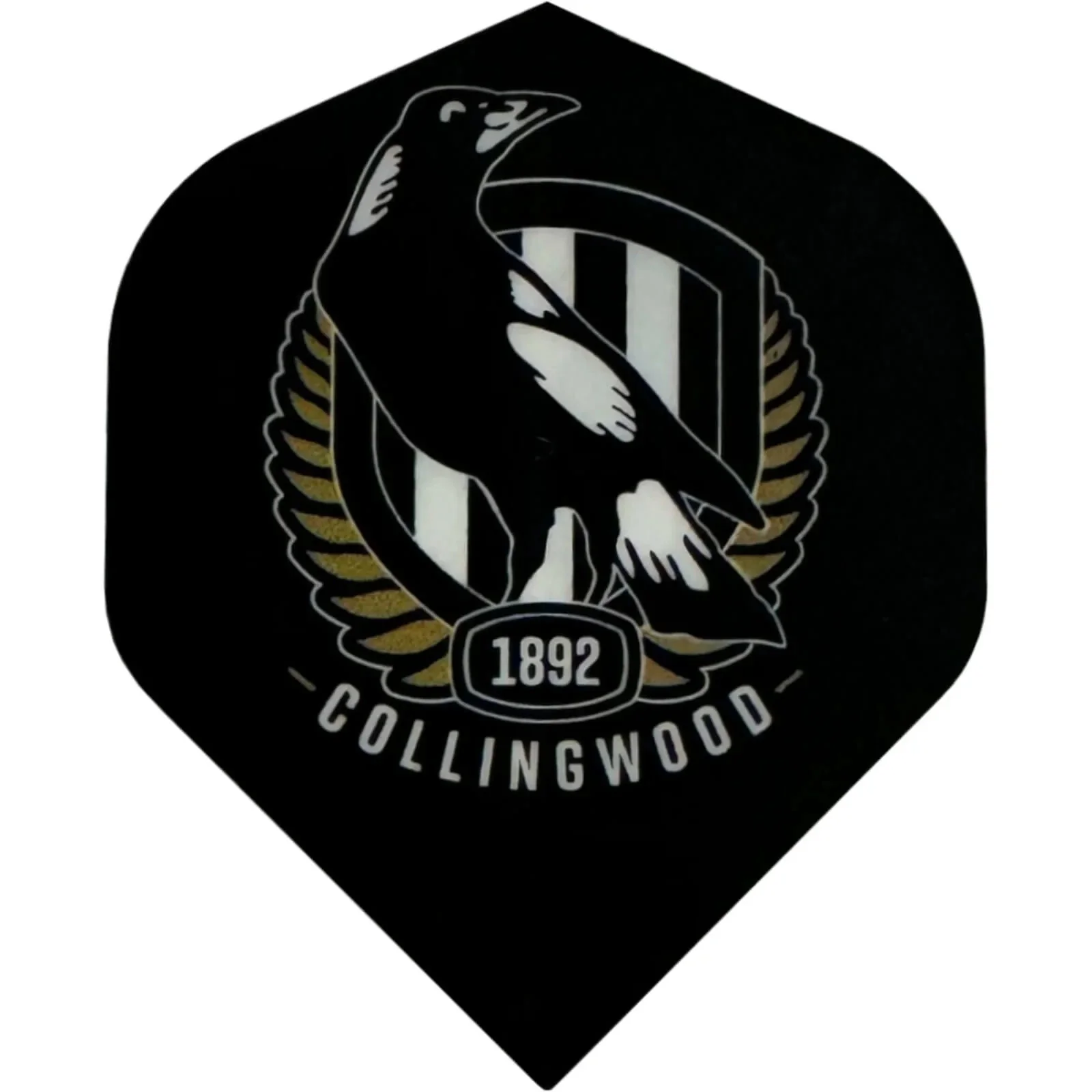 AFL Replacement Dart Flights Set Of 3 - Collingwood Magpies - Darts