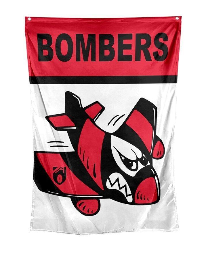 AFL Retro Wall Flag - Essendon Bombers - Cape Flag - Approx 100cm x 70cm - Image 2