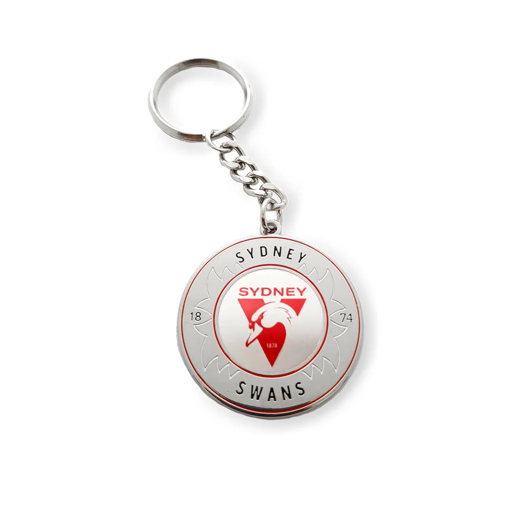 AFL Round Key Ring - Sydney Swans - Keyring - Aussie Rules - TROFE - Image 2