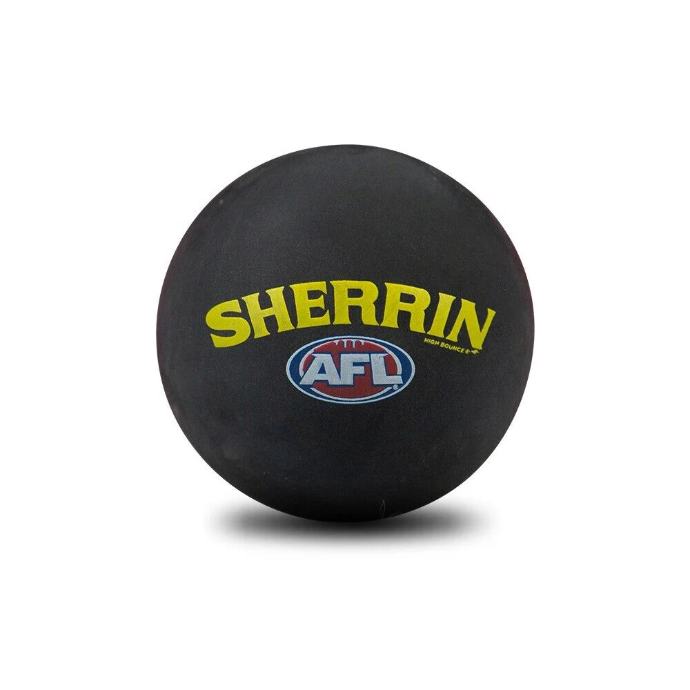 AFL Rubber High Bounce Hand Ball - Richmond Tigers - Set of Two - 6cm - Image 2