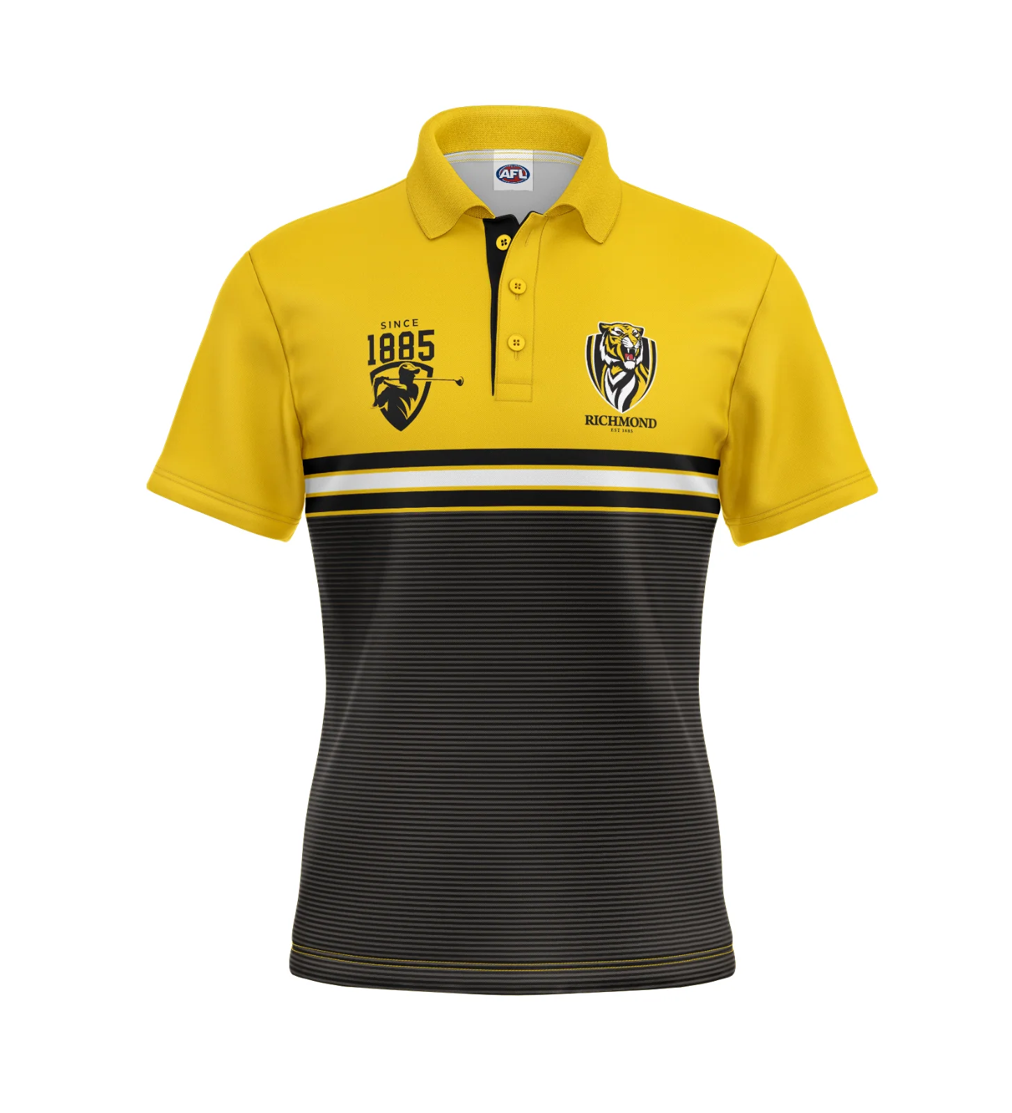 AFL 'Sandman' Golf Polo - Richmond Tigers - Adult - Mens - Polo