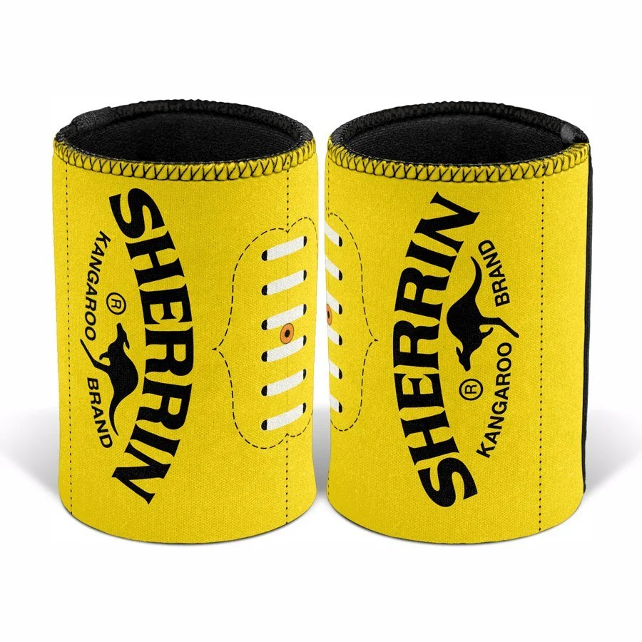 AFL SHERRIN Drink Stubby Cooler - Yellow Ball - Can Cooler