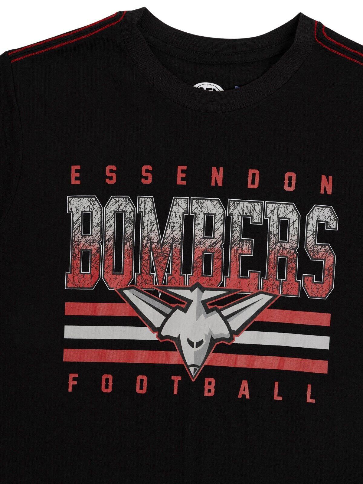 AFL Sketch Tee - Essendon Bombers - Youth- Kids - T-Shirt - Image 2