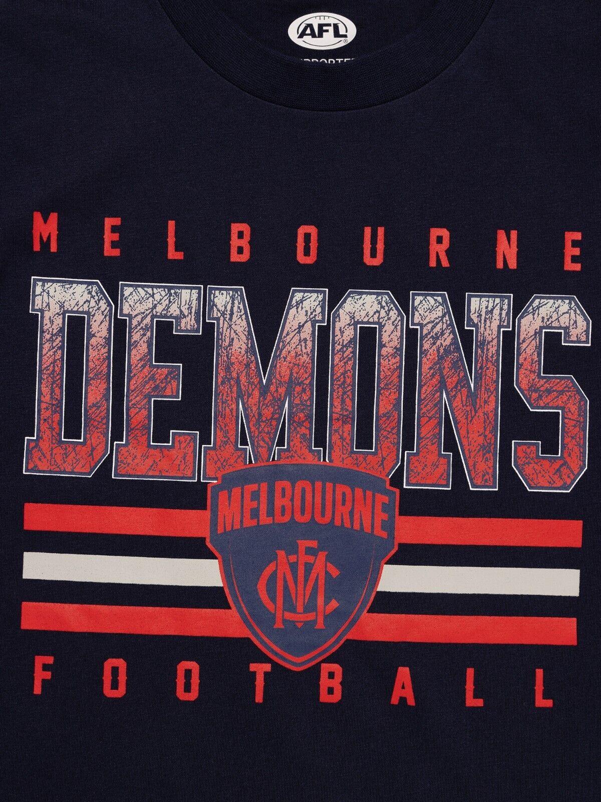 AFL Sketch Tee - Melbourne Demons - Youth- Kids - T-Shirt - Image 2
