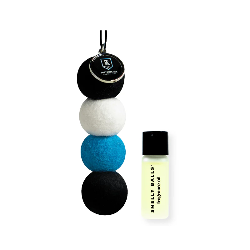 AFL Smelly Balls Set - Port Adelaide Power - Re-useable Car Air Freshener - Image 2
