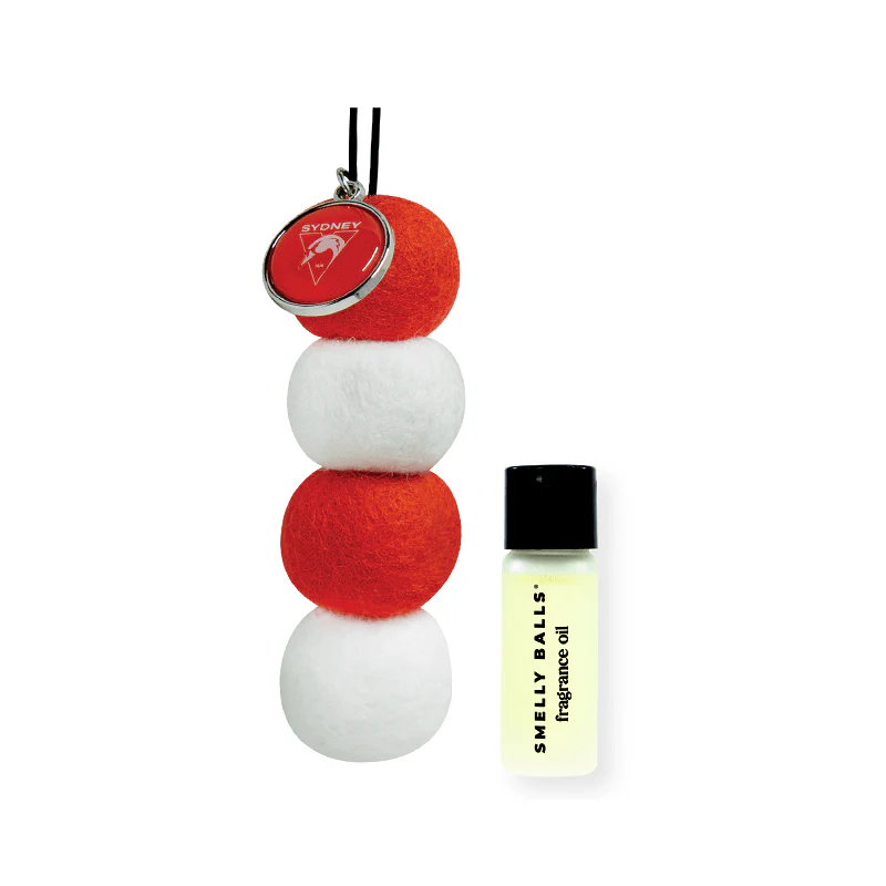 AFL Smelly Balls Set - Sydney Swans - Re-useable Car Air Freshener - Image 2