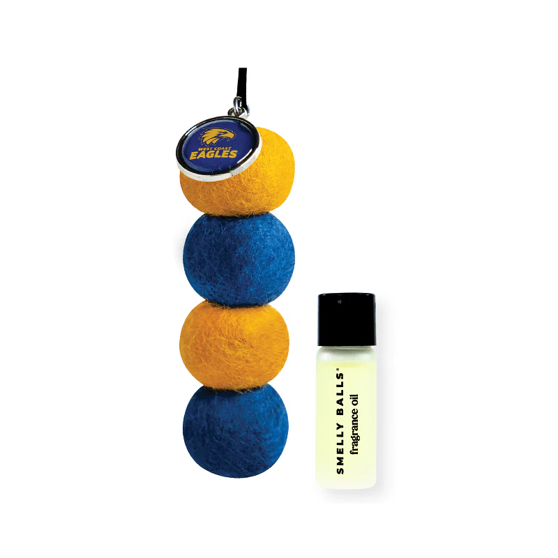 AFL Smelly Balls Set - West Coast Eagles - Re-useable Car Air Freshener - Image 2