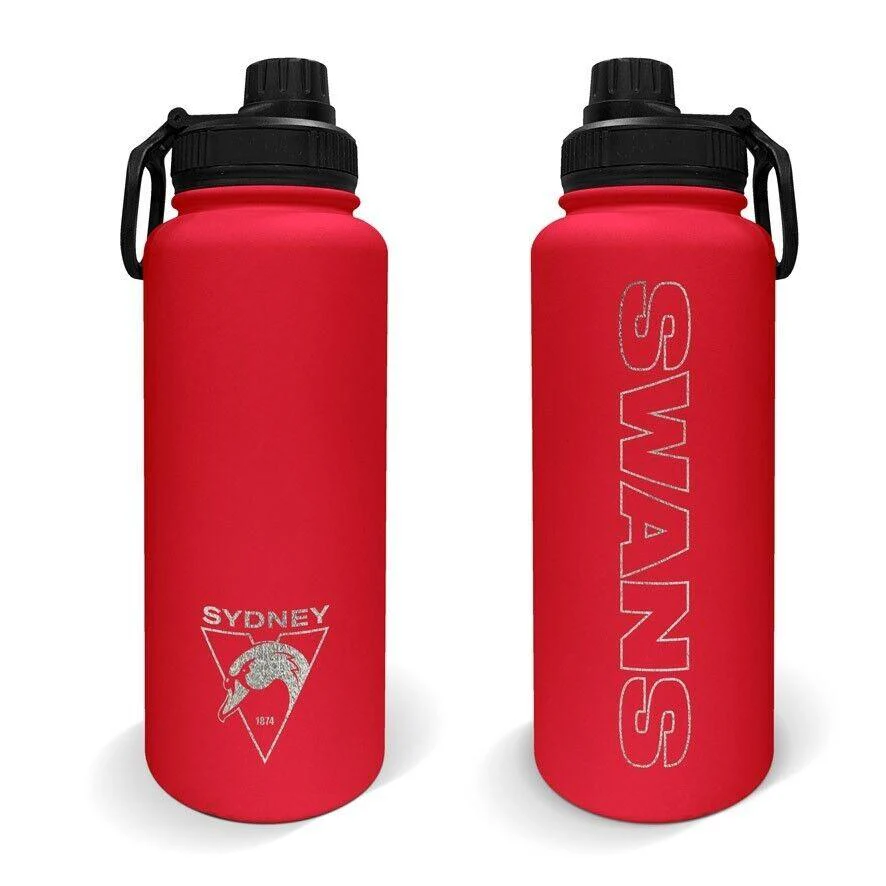 AFL Stainless Steel 960mL Drink Bottle - Sydney Swans - Double Walled - Image 2