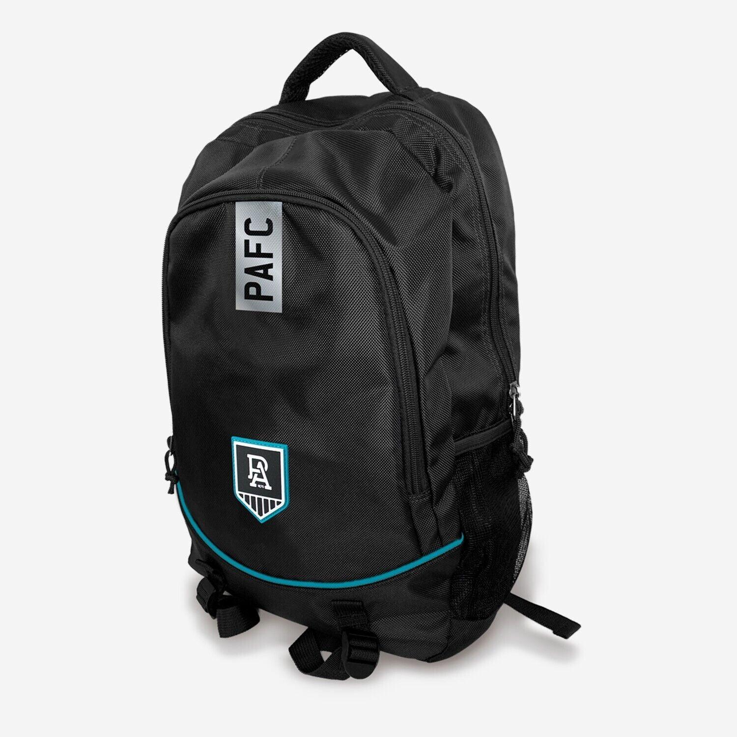 AFL Stirling Backpack - Port Adelaide Power - 49x32x12cm - Nylon Bag - Image 2