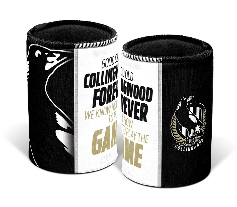 AFL Stubby Cooler - Collingwood Magpies - Can Drink Cooler - Image 2