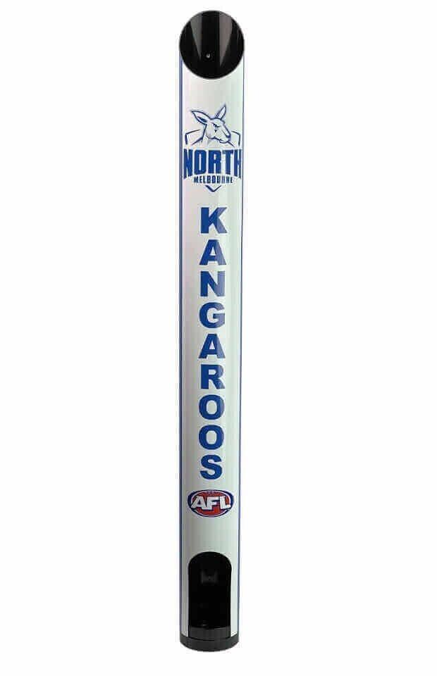 AFL Stubby Cooler Dispenser - North Melbourne Kangaroos - 8 Cooler Wall Mount - Image 2