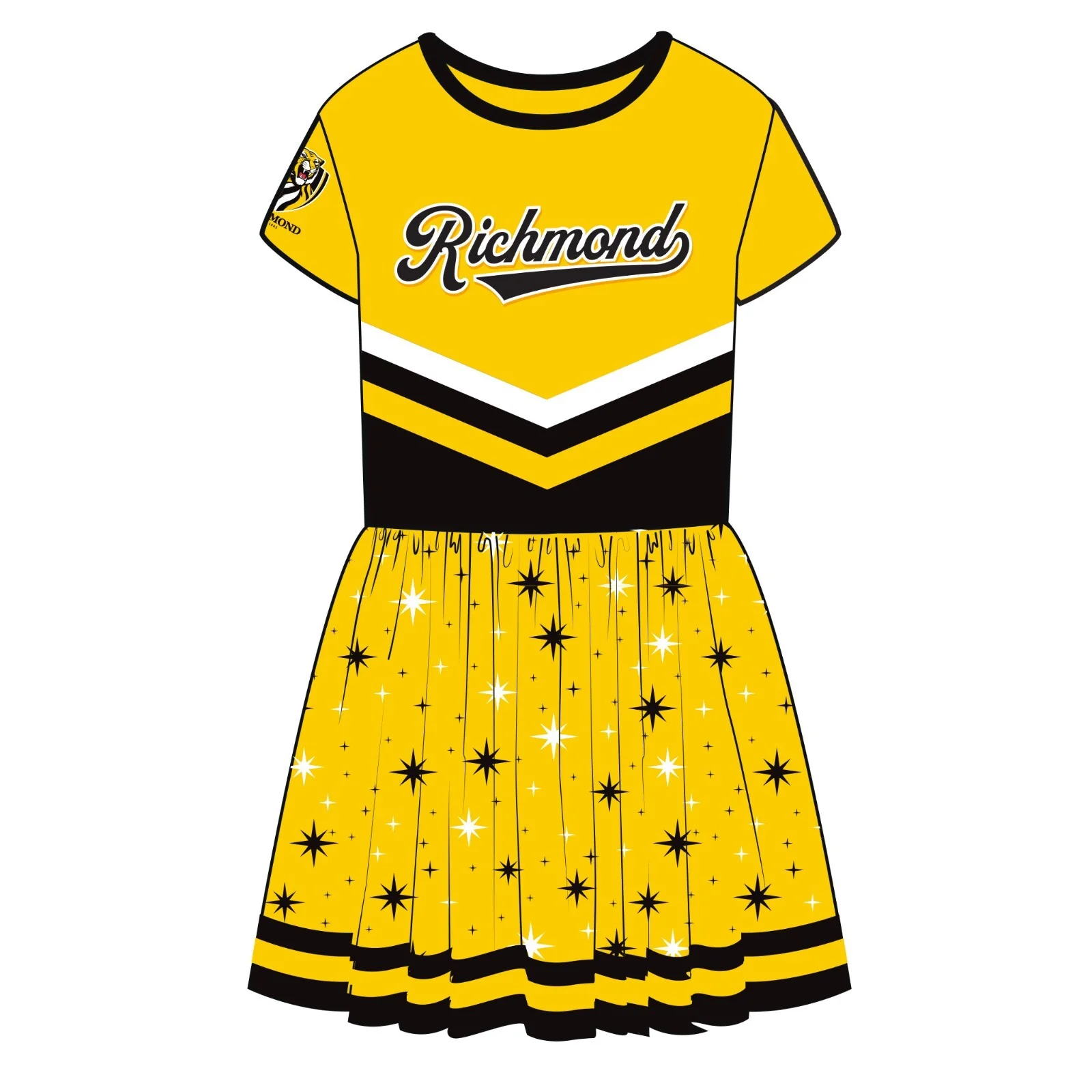 AFL Superstar Dress - Richmond Tigers - Girls - Toddler - Kid