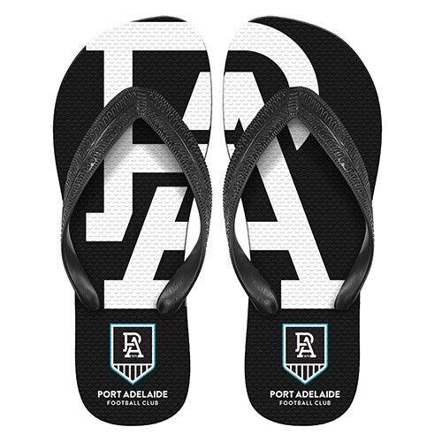 AFL Supporter Thongs - Port Adelaide Power - Mens Size - Flip Flops - Shoe - Image 2