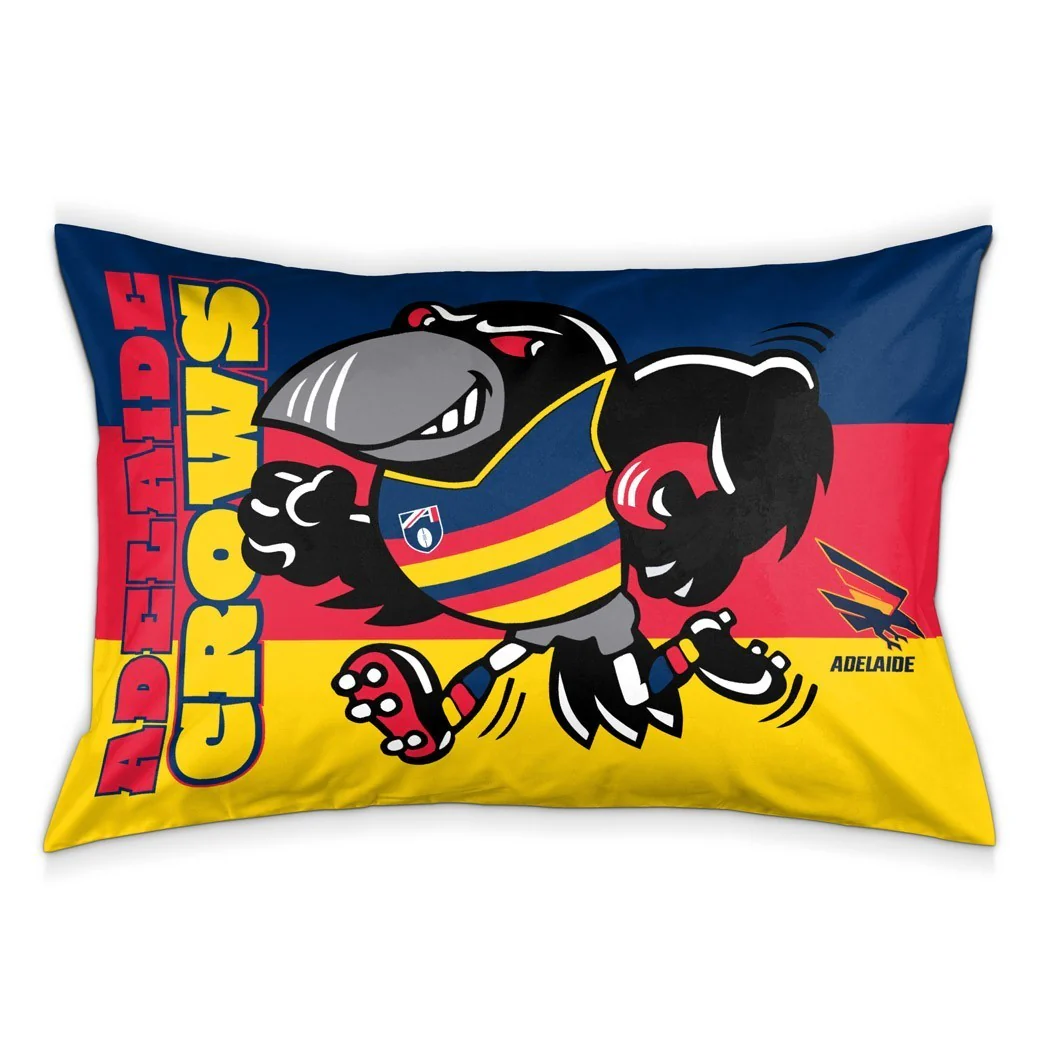 AFL Team Pillow Case - Adelaide Crows - Double Sided - 73 x 48 cm