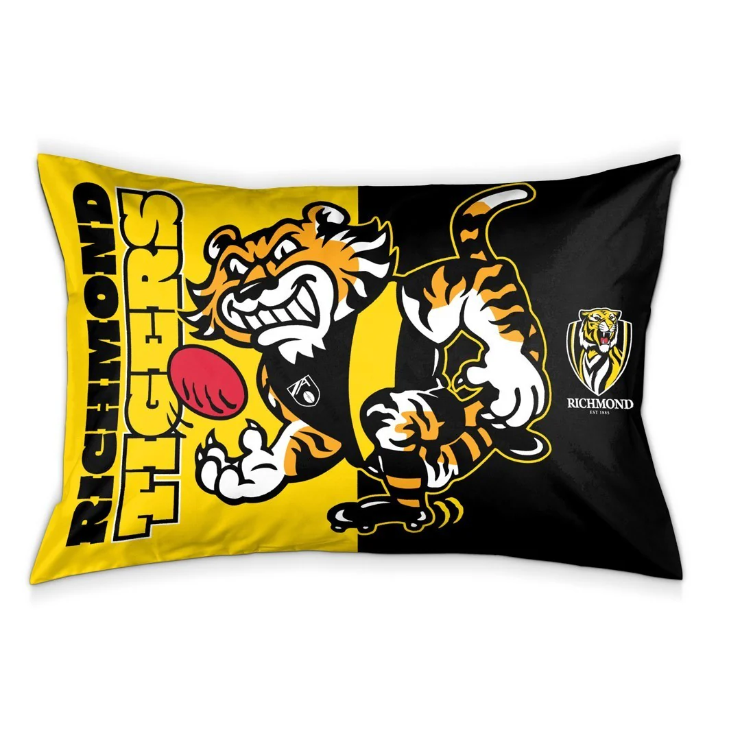 AFL Team Pillow Case - Richmond Tigers - Double Sided - 73 x 48 cm - Image 2