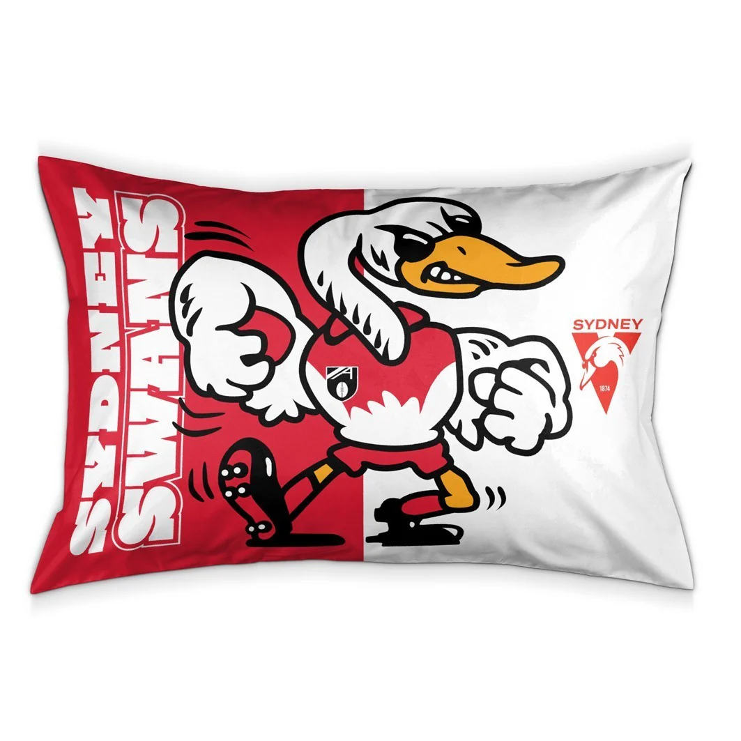 AFL Team Pillow Case - Sydney Swans - Double Sided - 73 x 48 cm - Image 2