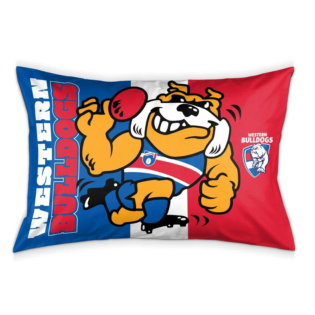 AFL Team Pillow Case - Western Bulldogs - Double Sided - 73 x 48 cm - Image 2