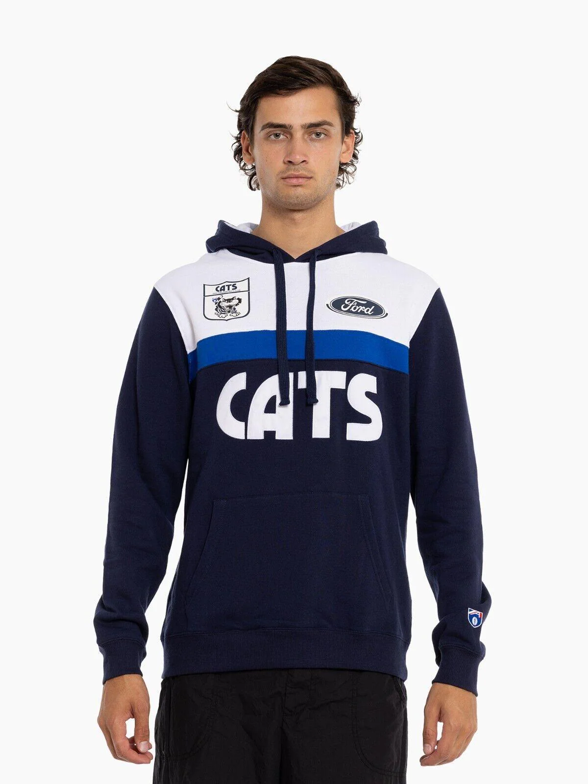 AFL Throwback OTH Hoodie - Geelong Cats - Adult - Hoody - Jumper