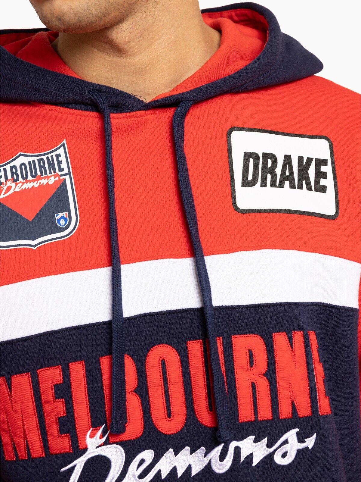 AFL Throwback OTH Hoodie - Melbourne Demons - Adult - Hoody - Jumper - Image 2