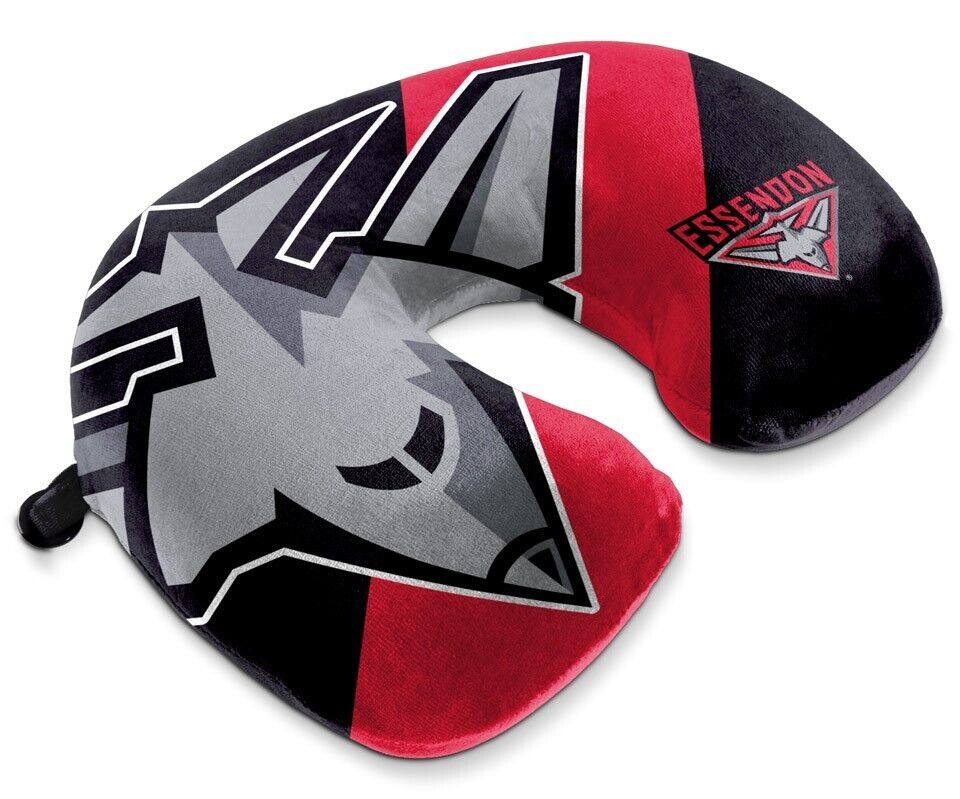 AFL Travel Pillow - Essendon Bombers - U Shaped - Neck Cushion - Image 2