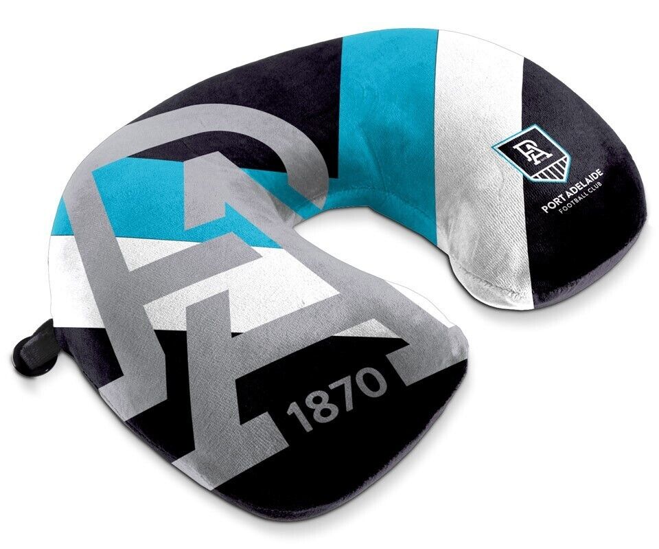 AFL Travel Pillow - Port Adelaide Power - U Shaped - Neck Cushion - Image 2