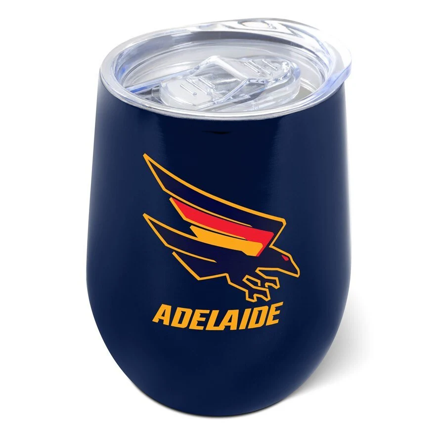 AFL Travel Tumbler - Adelaide Crows - Stainless Steel - 400ml - Image 2