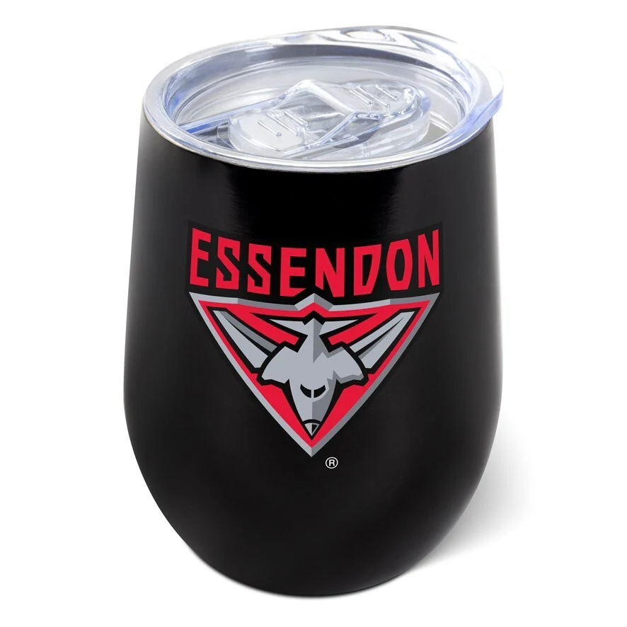 AFL Travel Tumbler - Essendon Bombers - Stainless Steel - 400ml
