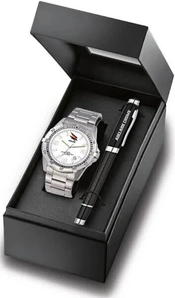AFL Watch & Pen Gift Set - Adelaide Crows - Stainless Steel